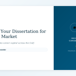 Preparing Your Dissertation for a GCC Job Market